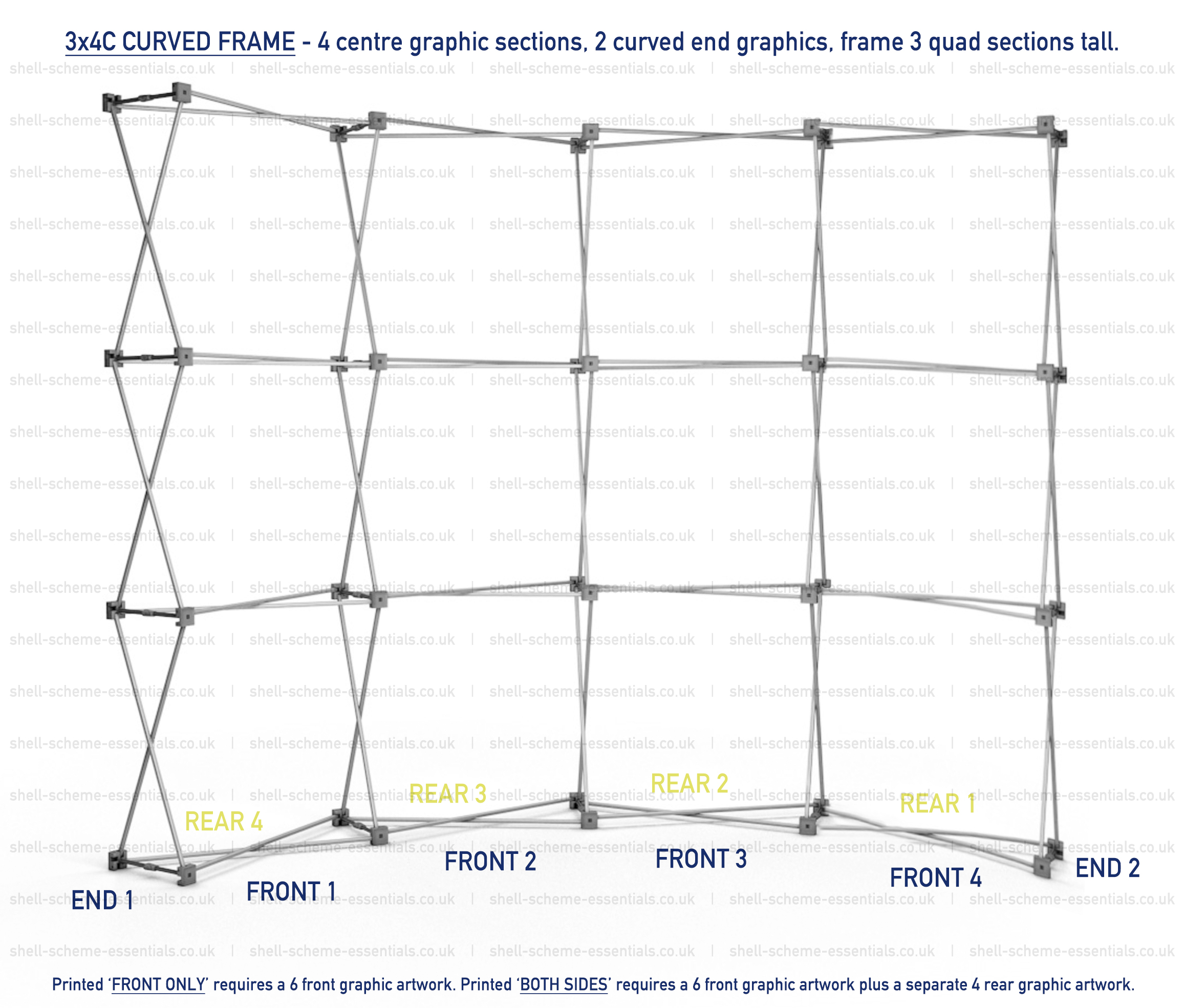 Curved Impact Popup Frame
