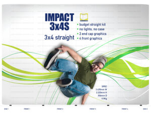 Impact 3x4 Straight Pop-up Stand