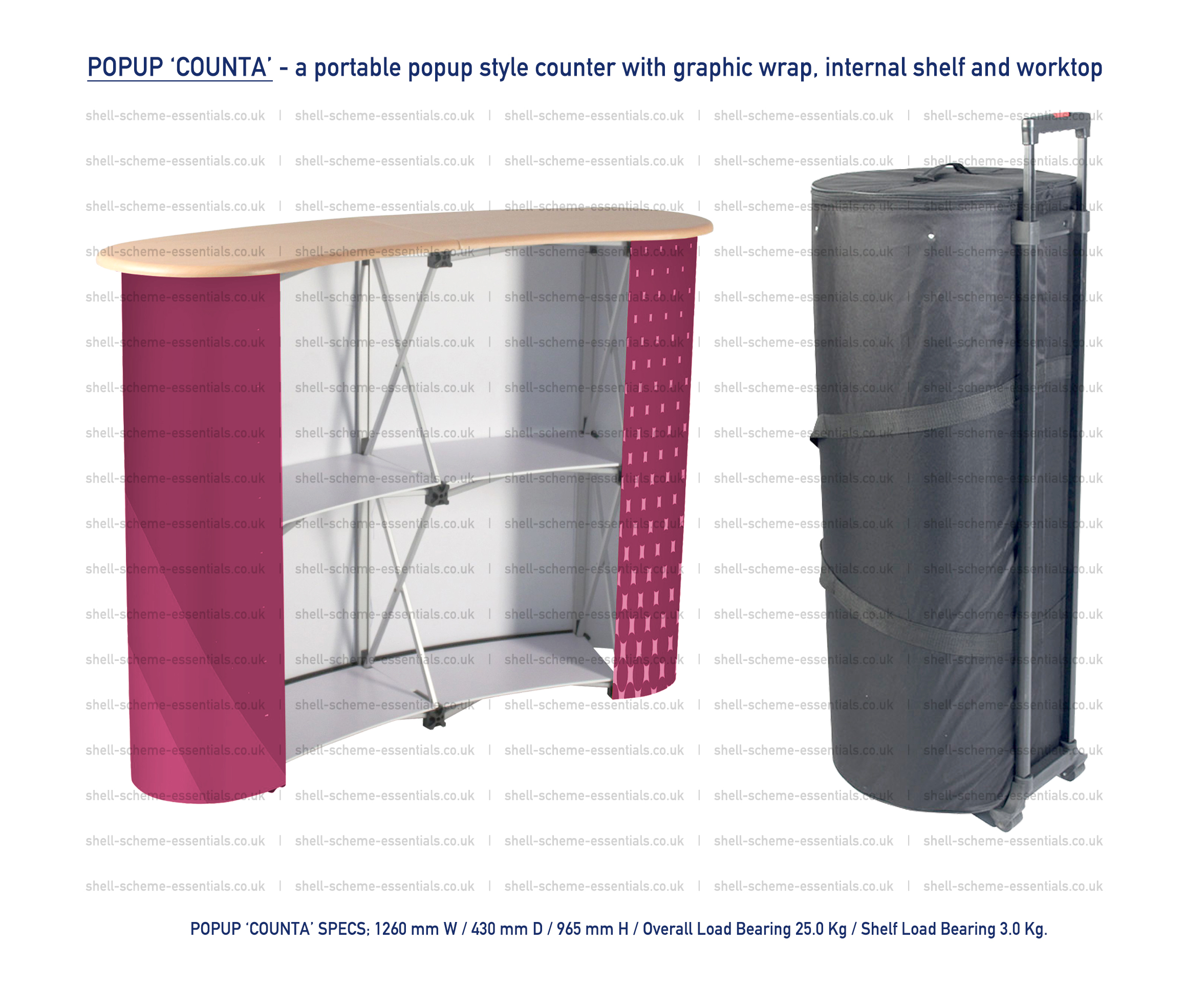 Pop-up Counta Portable Counter - Image 2