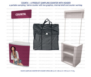 Counta Promotional Counter with Header Graphic