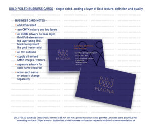 Gold Foiled Business Cards