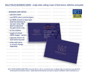 Gold Foiled Business Cards