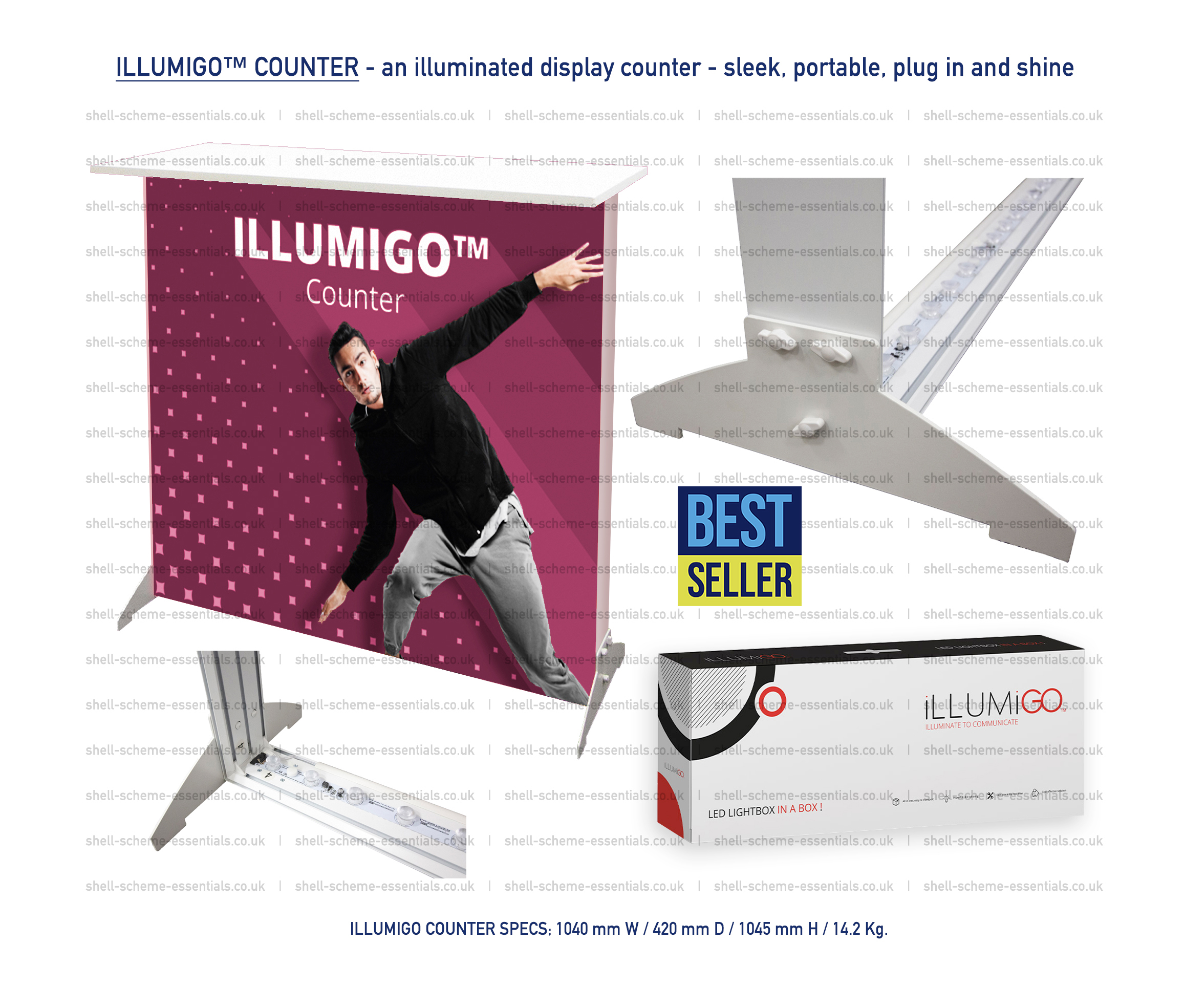 illumigo backlit illuminated led counter