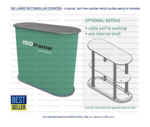 ISO Frame Large Rectangular Exhibition Counter