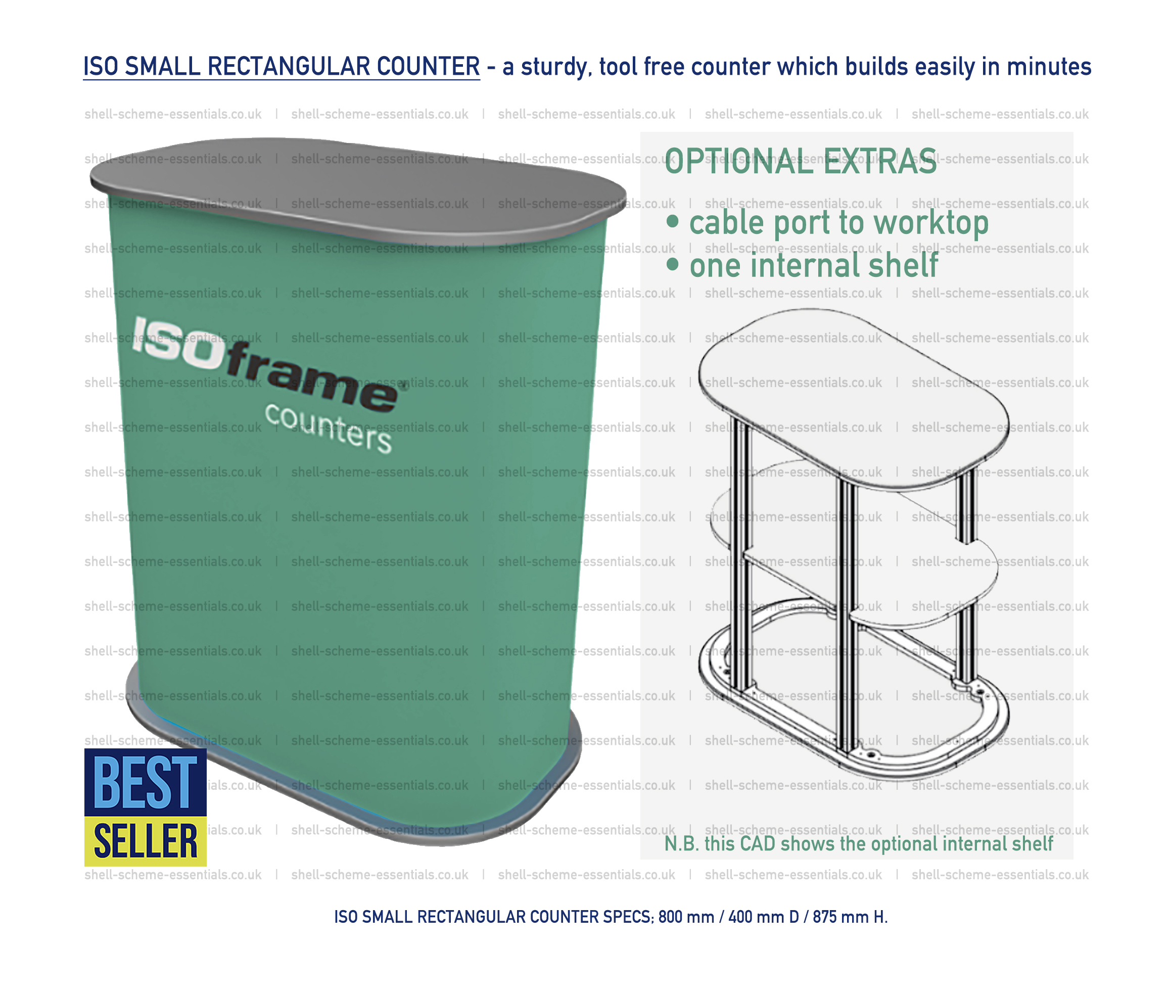 ISO Frame Small Rectangular Exhibition Counter